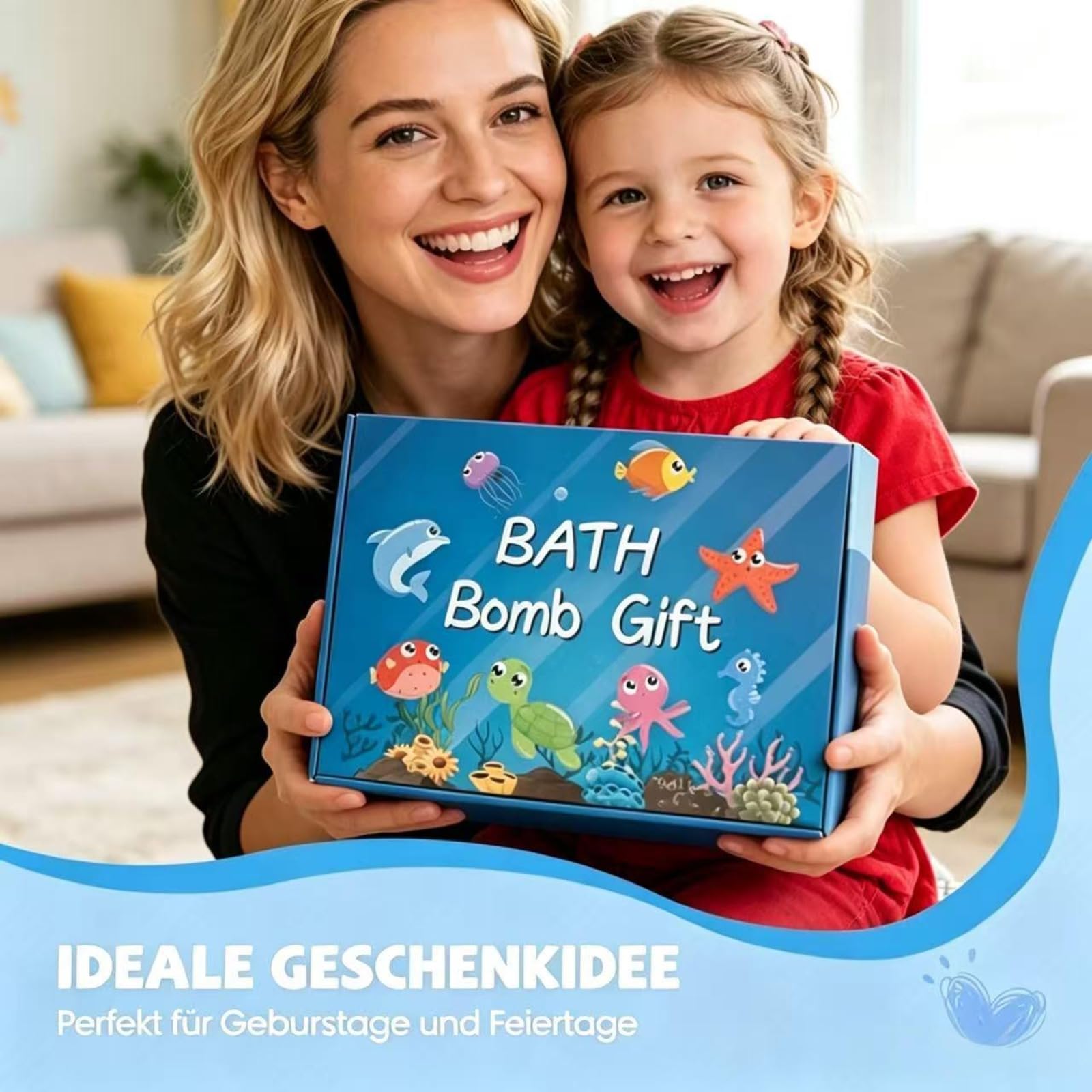 12Stück Bath Bomb Gift Set for Kids,Badekugeln kinder mit überraschung, Natrual und organische Blase Bad Bomben,Badekugeln, Geschenk für Kinder,Schaumbad,Fizzy bath bomb,Bath bombs gift