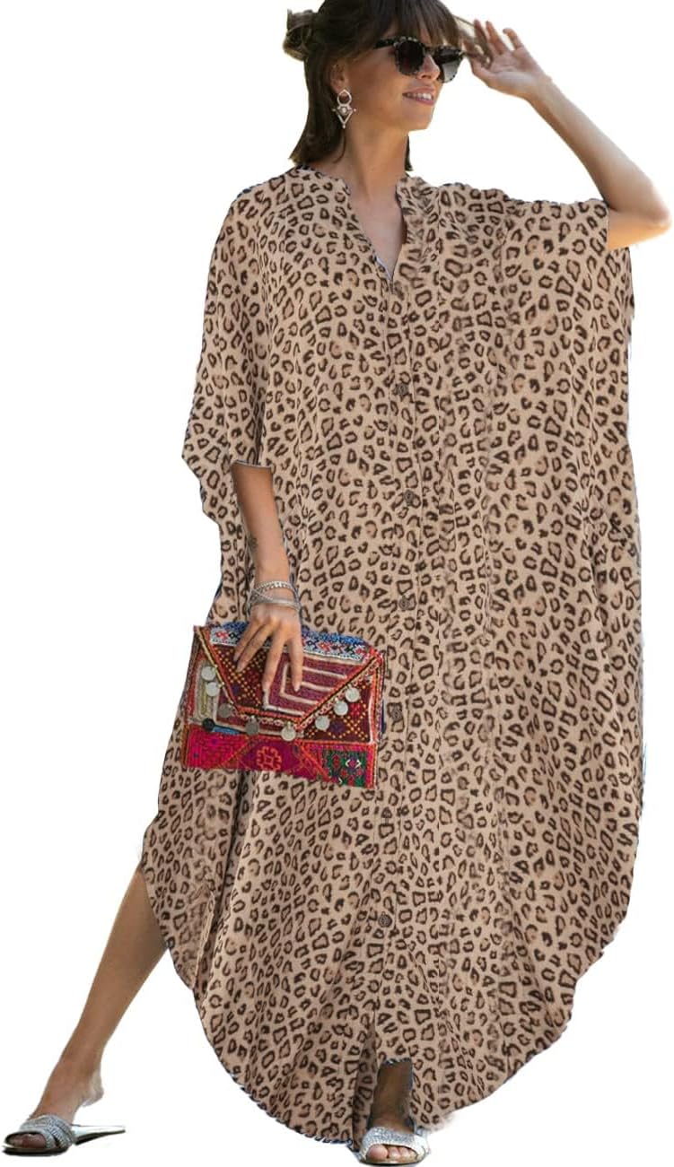 Maxi Bohemian Dress, Kimono, Beach Coverup