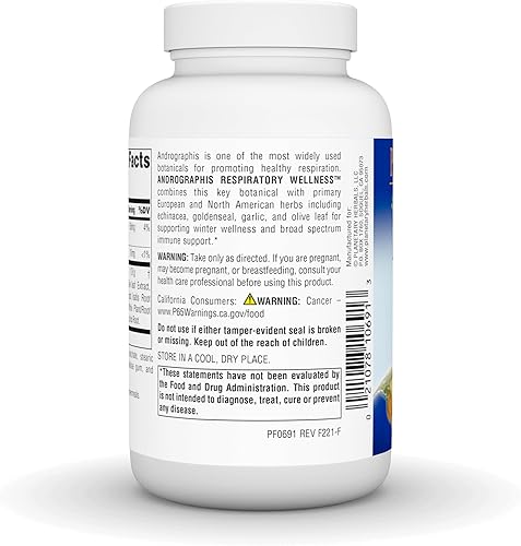 Miniatura 3 de Planetary Herbals Andrographis Respiratory Wellness 895mg, apoya la inmunidad saludable, 120 tabletas