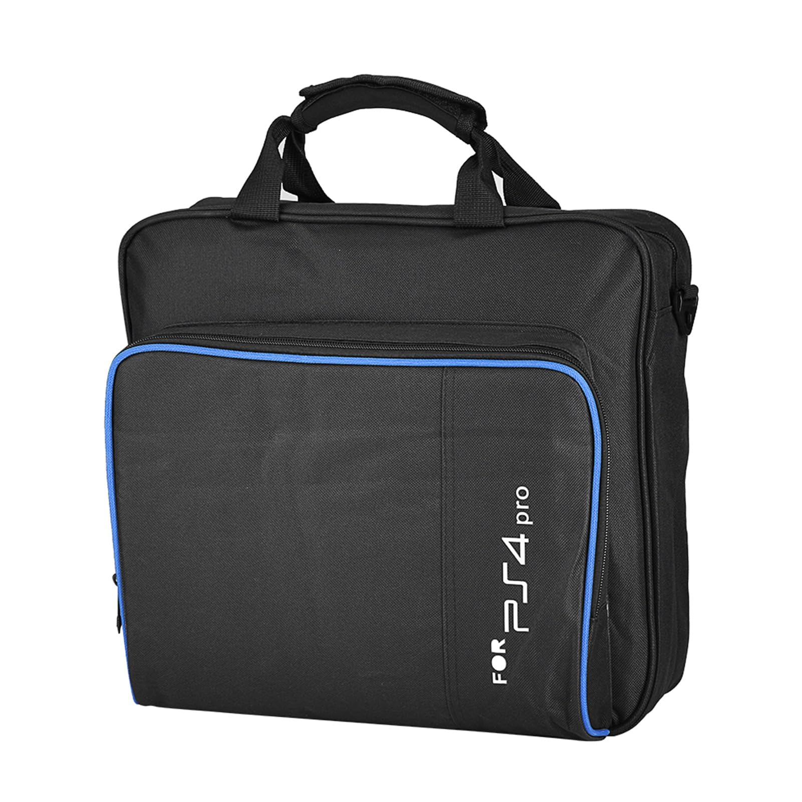 Akozon Borsa Play 4 Pro, Portátil para de Juego Pro Bolsa de Hombro Bolsa de Transporte portátil de Viaje Que transporta maletín de Almacenamiento Color Negro Nylon Impermeable a Prueba de Golpes