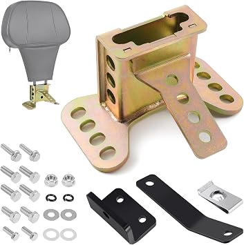 Benlari Driver Backrest Bracket, Adjustable Rider Driver Backrest Mounting Hardware Kit Fit for Harley Davidson Touring Street Glide Road Glide Electra Glide Road King CVO 1988-2024 Colored Zinc