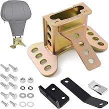 Benlari Driver Backrest Bracket, Adjustable Rider Driver Backrest Mounting Hardware Kit Fit for Harley Davidson Touring Street Glide Road Glide Electra Glide Road King CVO 1988-2024, Colored Zinc