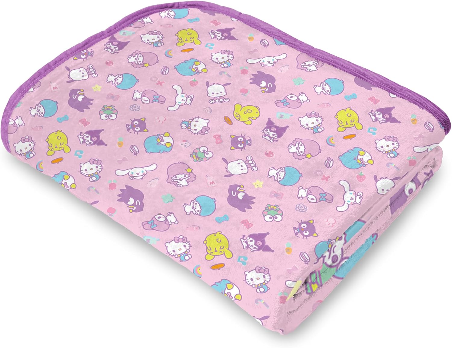 Sanrio Hello Kitty Dreamy Drop Cloud Throw Blanket for Couch and Chair, Cozy, Soft & Lightweight, Plush Character Blankets, 60x90 inches