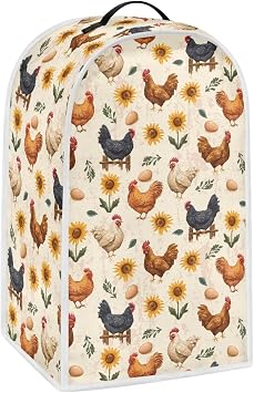 Chicken Blender Covers for Kitchen Food Processor Cover Dust Cover Dust Protection Washable Foldable Coffee Appliance Cover Universal Design Compatible with Blender Juicer Food Processor