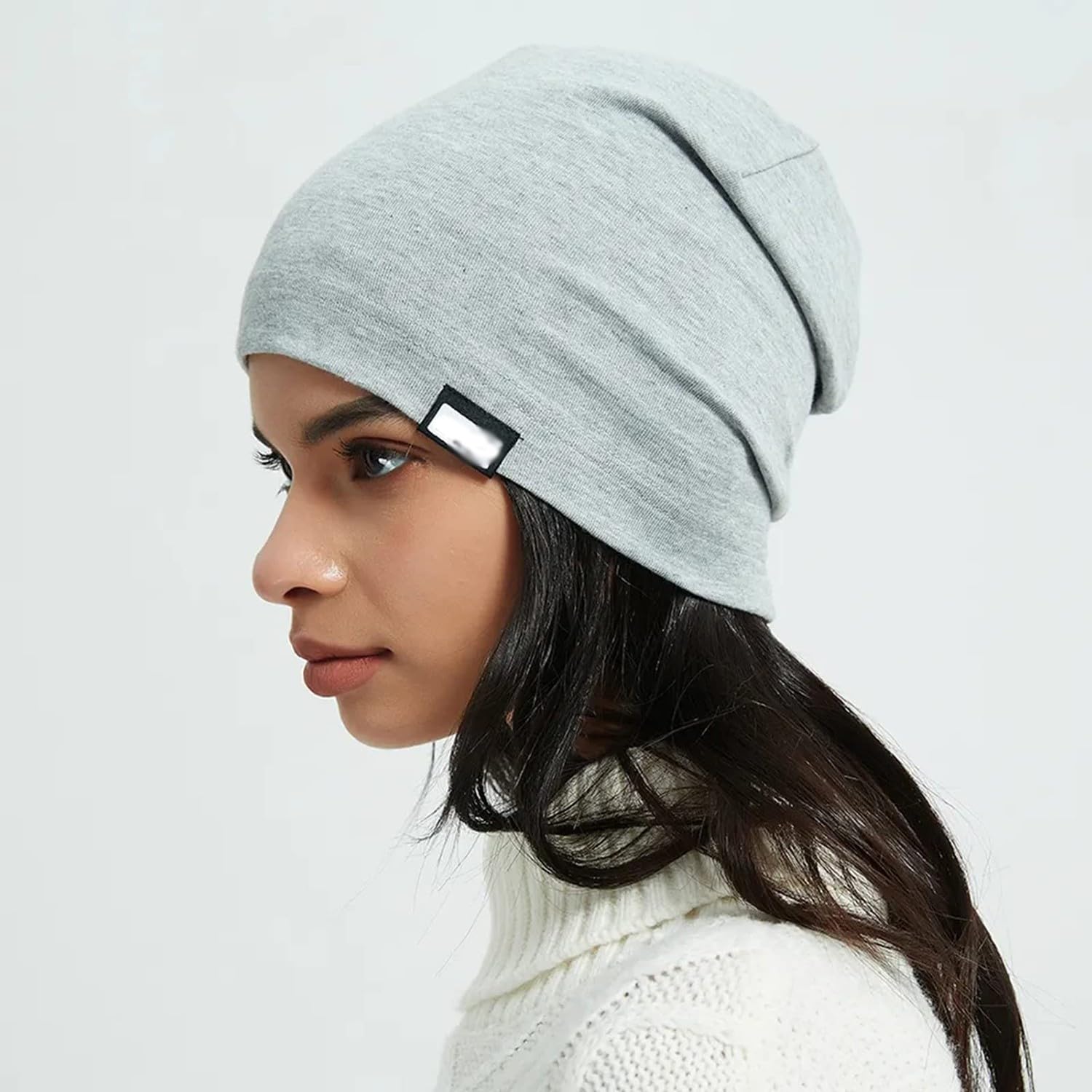 Gorra Antiradiación Gorro Faraday con Protección contra Campos Electromagnéticos Y Radiación 5G, Blindaje RFID De Ondas Electromagnéticas De Fibra Plateada para Mujer Y Hombre