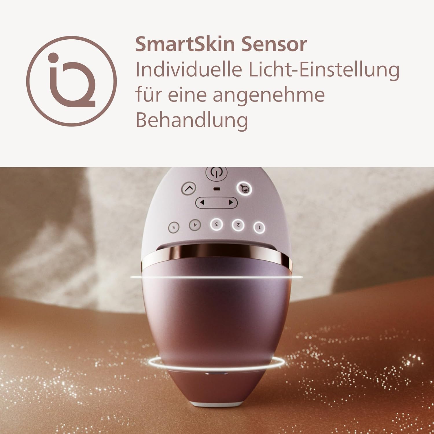 Philips Lumea IPL Series 8000 – IPL-Gerät zur Haarentfernung, Alternative zur Laser-Haarentfernung, inkl. Trimmer und 4 Aufsätzen für Körper, Gesicht, Bikinizone & Achseln (BRI949/00) - 5