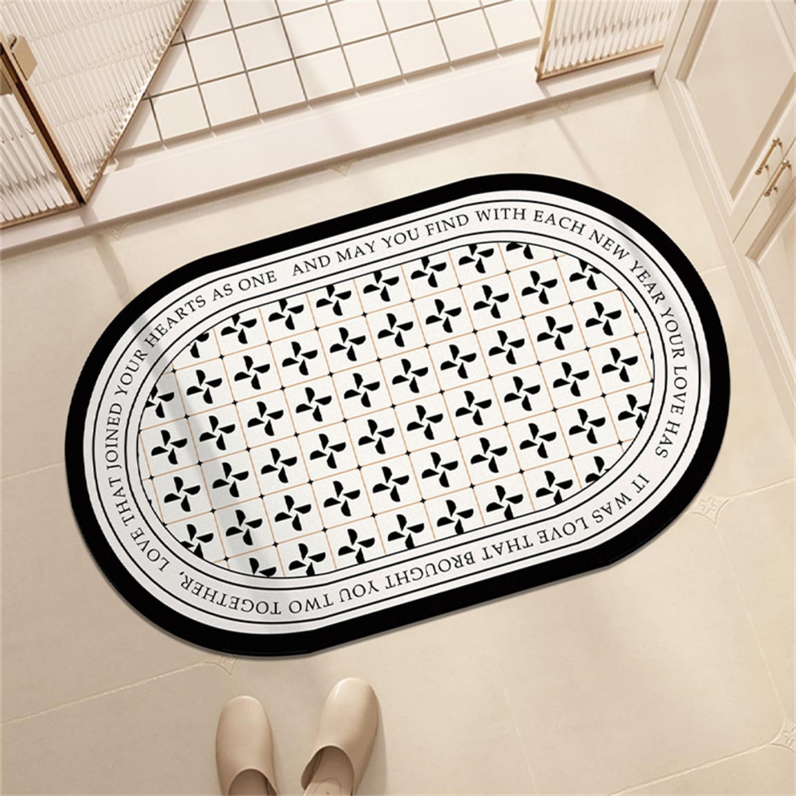 Alfombra bañera antideslizante de secado rápido y gran absorción lavable 1