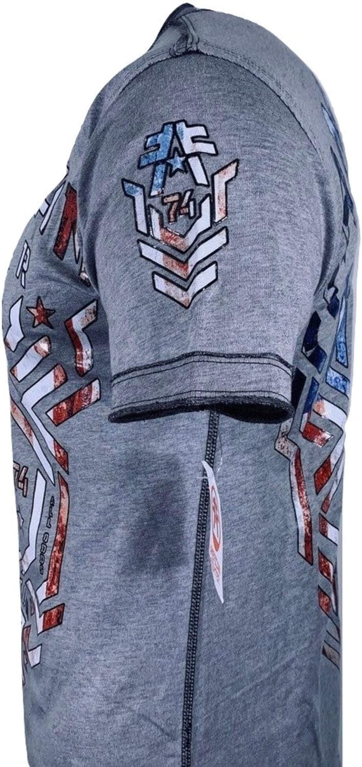 American Fighter Men's T-Shirt Kingsford Crew Neck Gray