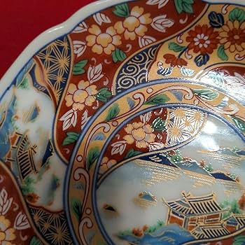 古伊万里輪花金彩小皿5枚セット 古伊万里輪花金彩小皿5枚セット
