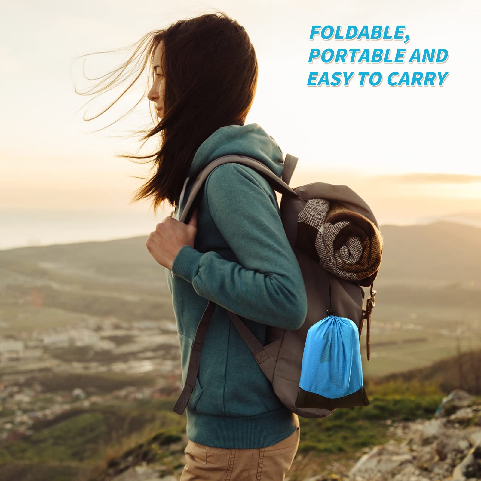 Coperta Da Spiaggia Impermeabile 250x210 Cm - Con Picchetti, Per Mare, Campeggio E Picnic - Foto 7