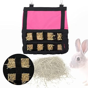 Ubersweet Animal Feeding Bag, Wear-Resistant Convenient Fodder Storage Bag with Lanyard for Indoor for Outdoor ||