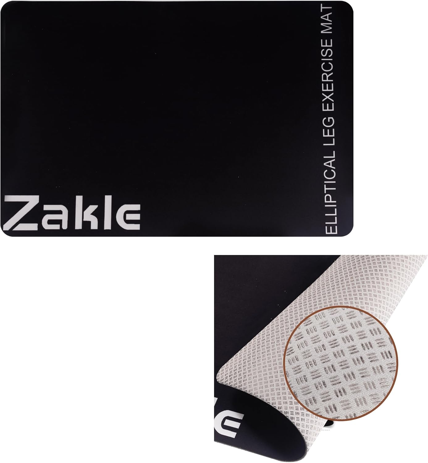 Zakle Non-Slip Mat for Ellipse Leg Exerciser, Below Desk Elliptical Ma…