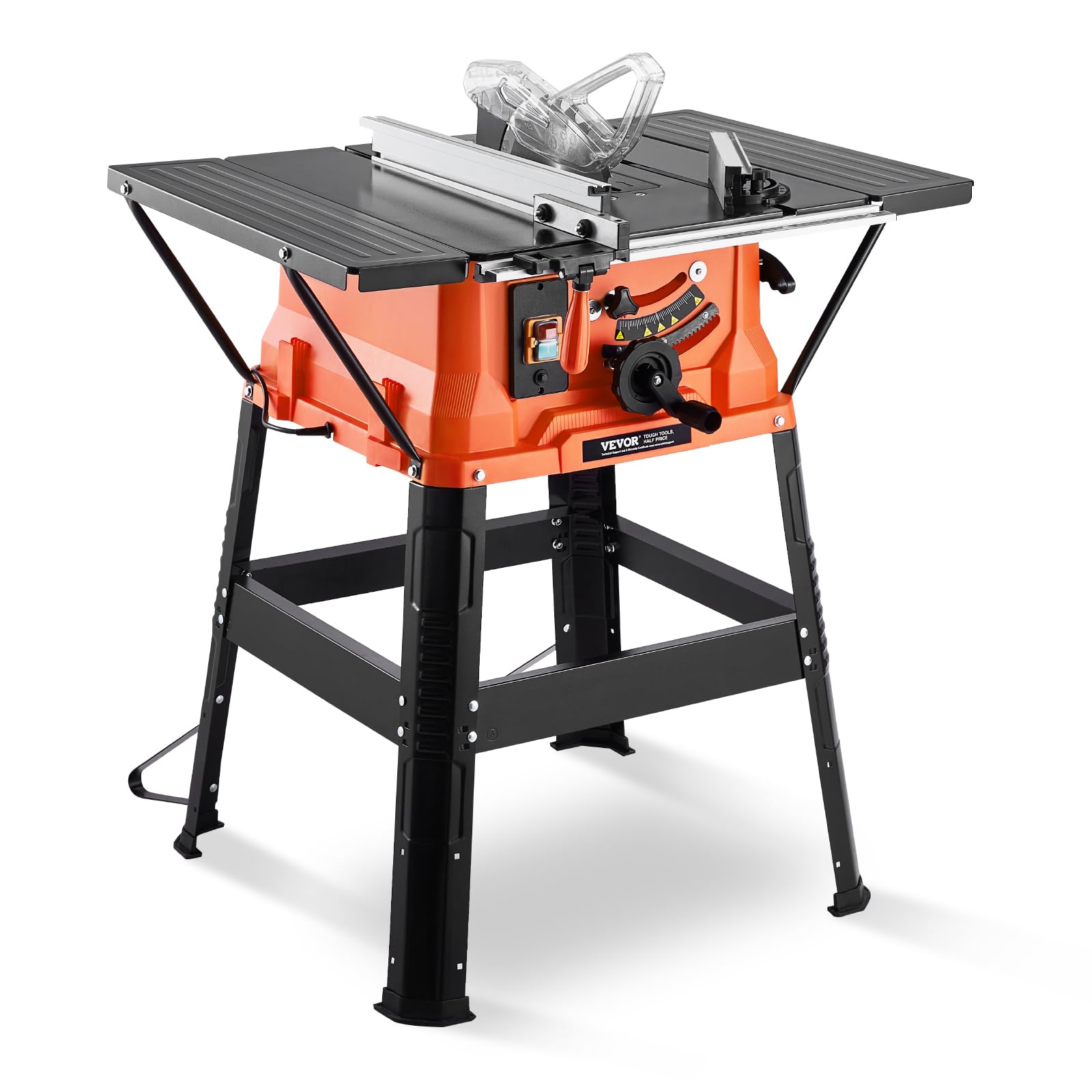 VEVOR Scie Circulaire sur Table 254 mm 1800 W Portable Capacité de Coupe 200 mm 4800 tr/min Lame 24 Dents