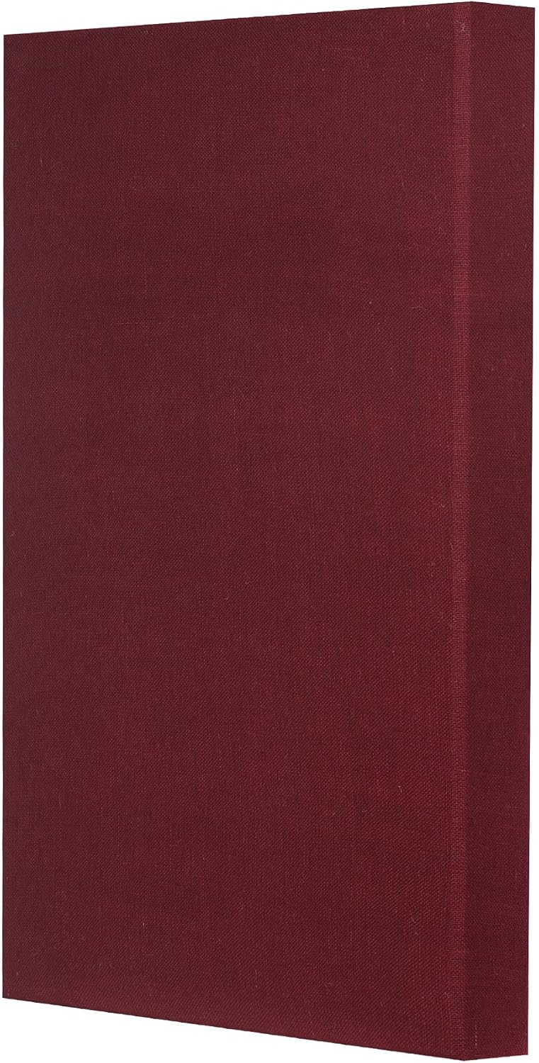 Sound Absorbing Acoustic Panel 24" x 36" x 4" Beveled Edge (Burgundy)