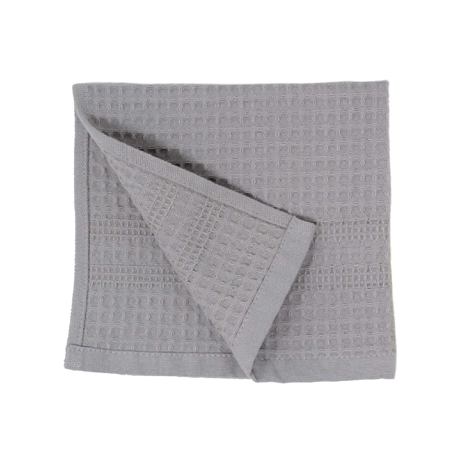 GILDEN TREE Waffle Towel Quick Dry Thin Exfoliating Washcloths for Face Body, Classic Style (Pewter)