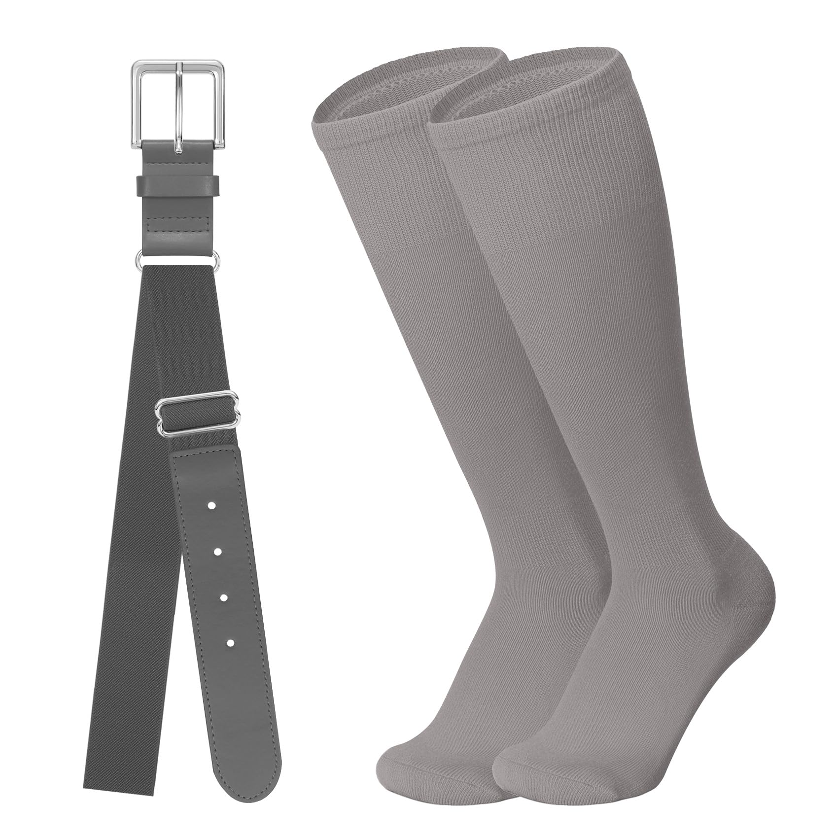 Baseball Belt and Baseball Socks Combo Set for Youth and Adult Available in 20 Colors