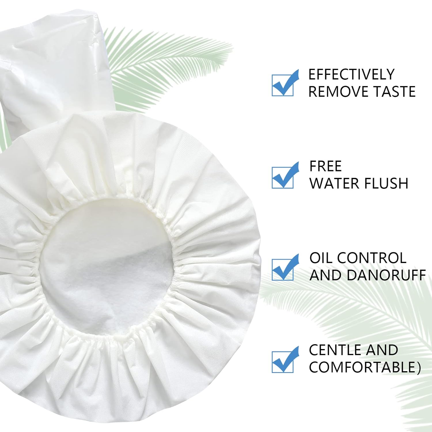 Hicarer 15 Pcs Waterless Shampoo Caps for Elderly Women Bedridden Patients Rinse Free Dry Hair Washing Microwaveable Shower Disposable Dementia Product Essentials for Post Surgery and Hospital Stays - Image 2