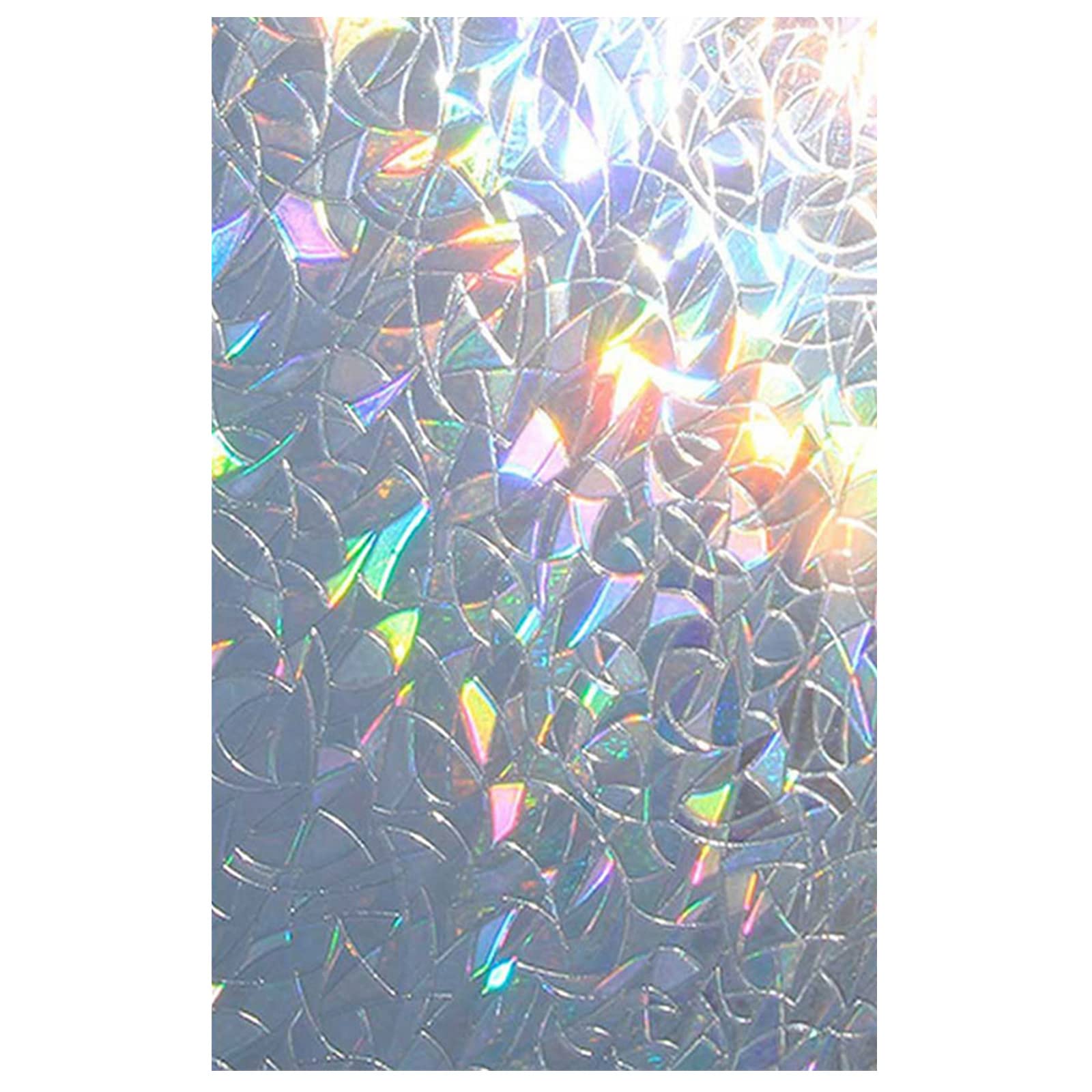 Window Privacy Film Rainbow Window Clings 3D Stained Glass Decals Static Cling Sticker Protective Stickers Door Privacy Film Stained Glass