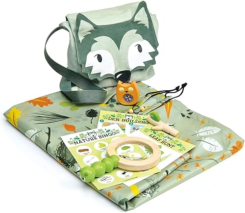Tender Leaf Toys Kit de senderos forestales - Herramientas de aventura de senderismo al aire libre y exploración de la naturaleza - Diversión