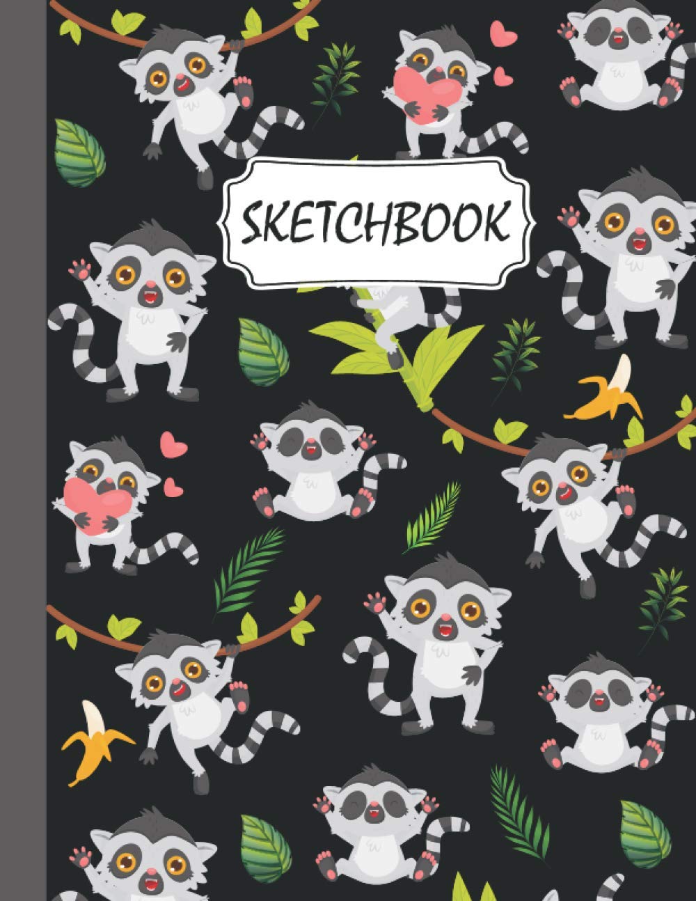 Lemur Sketchbook: Lemur Pattern Sketching, Sketch Drawing, Sketchbook For Men, Women, Girls, Boys And Kids