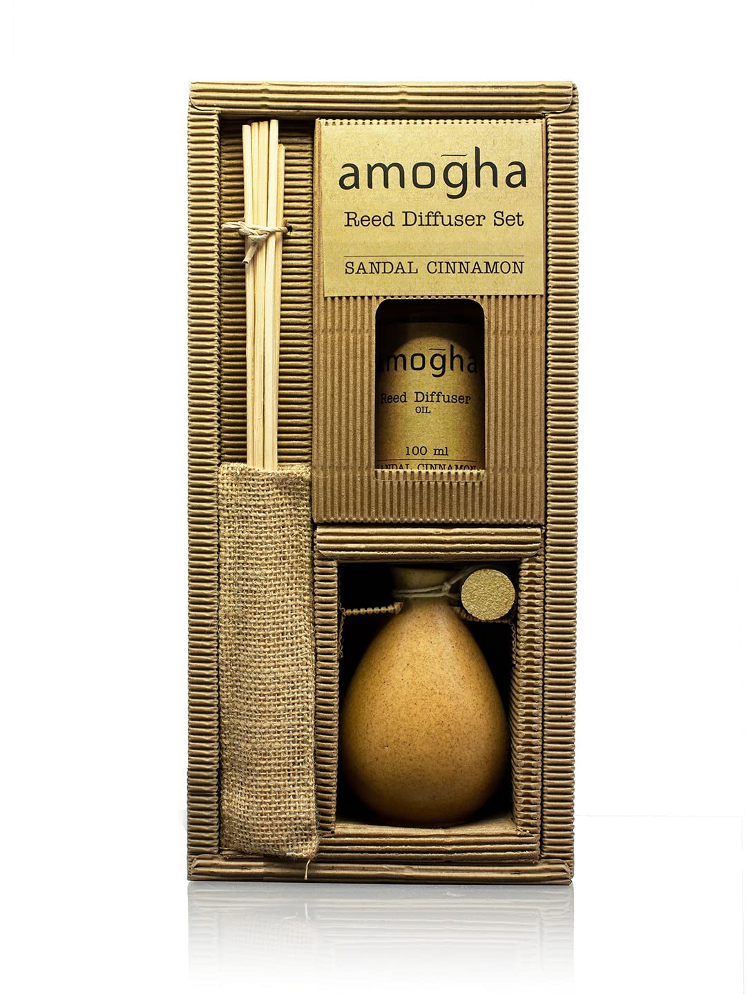 IRIS Home Fragrance Amogha Sandal Cinnamon Reed ToxinFree, FineLiving