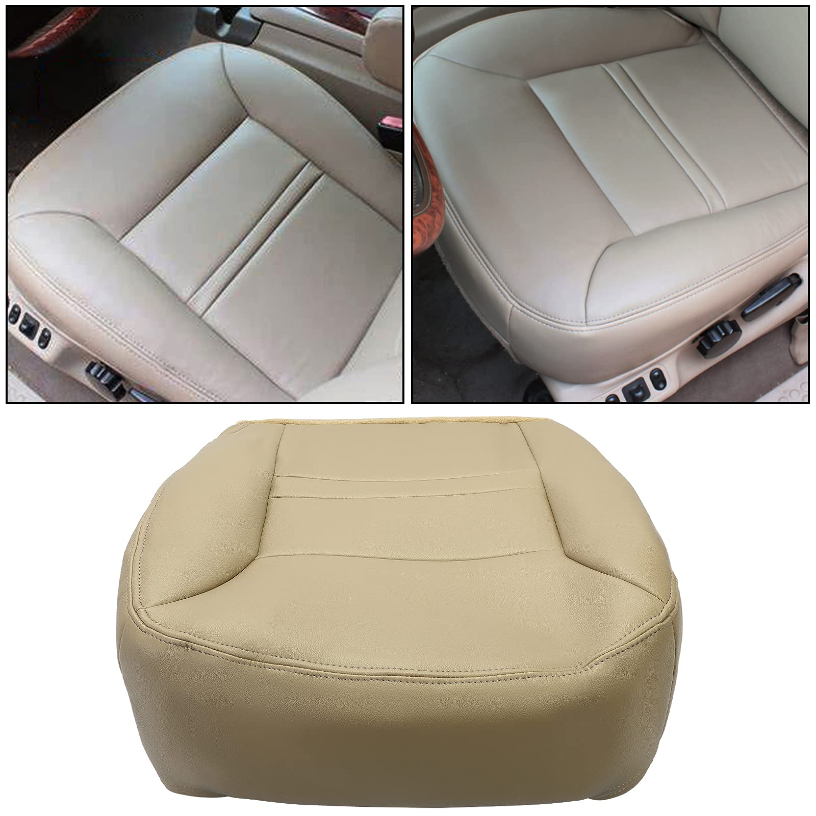 Funda De Asiento De Cuero Original Para Ford Excursion 2000-2001 - Color Bronceado, Elige Piezas