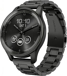 Armband Kompatibel mit Garmin Vivomove Sport Style Trend, Schick Metall Ersatzarmband für Männer und Frauen