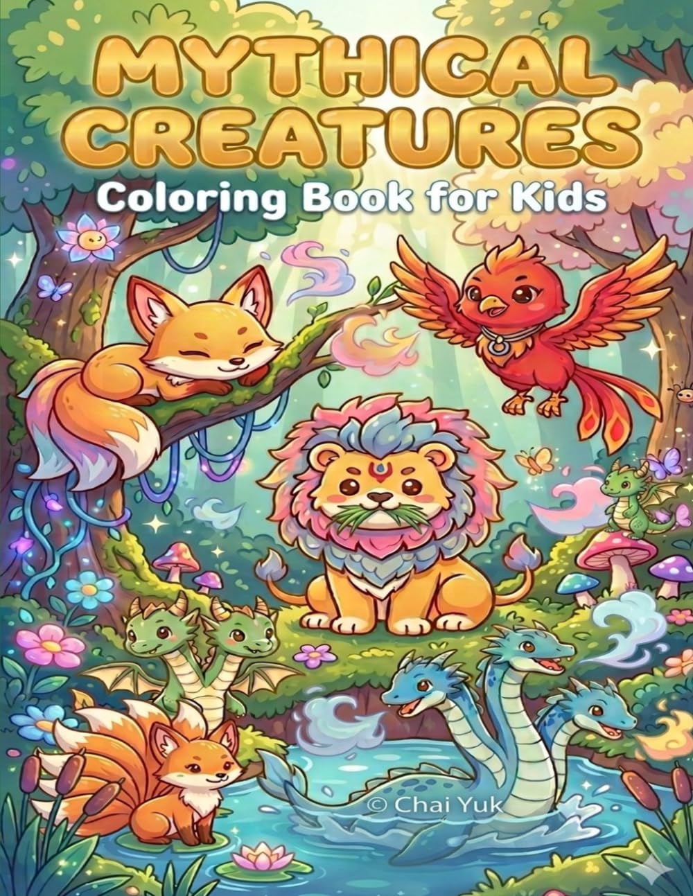 Mythical Creatures: Coloring Book for Kids
