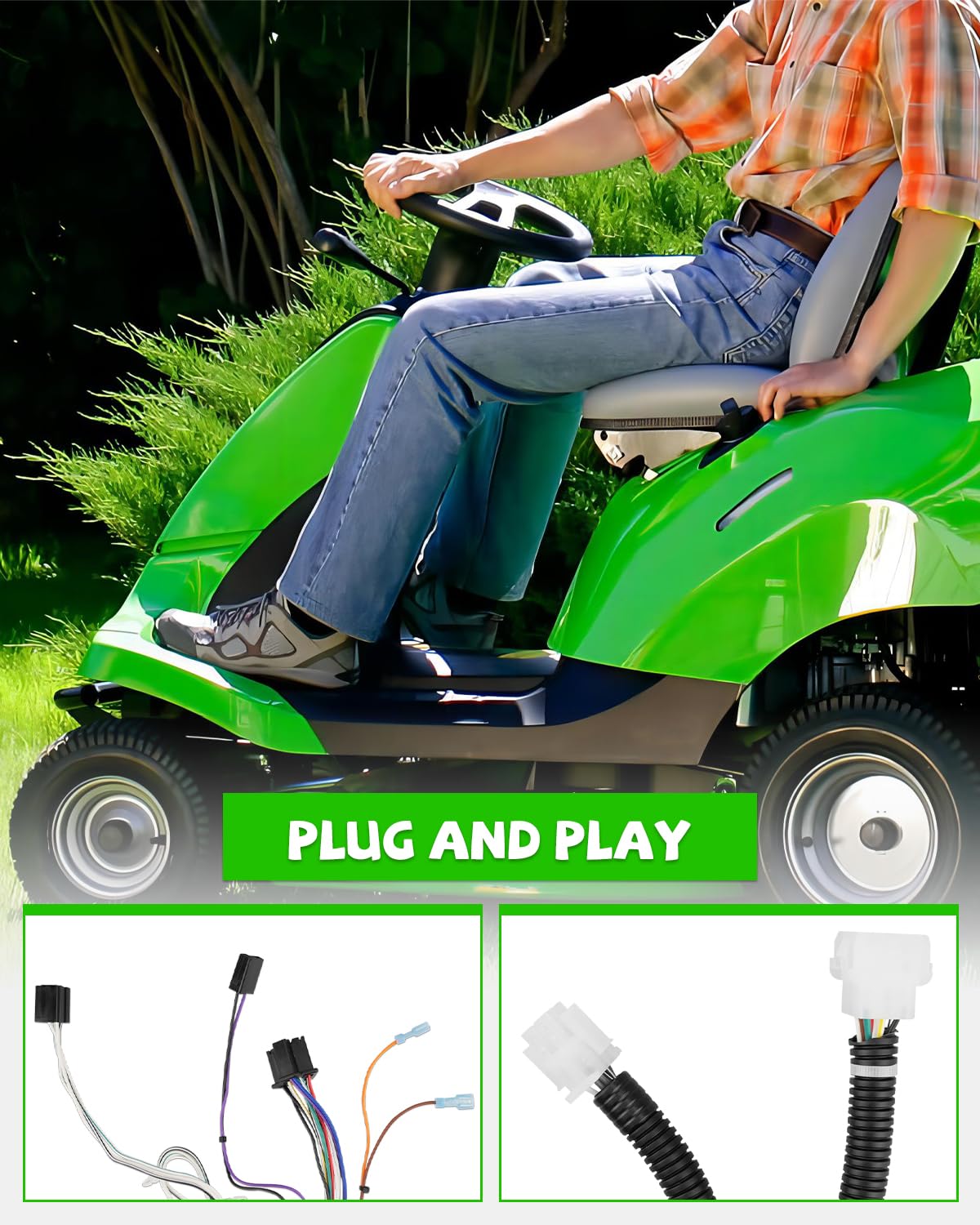 Amazon.com: JUWEVAZU Dash Wiring Harness, Fit for Lawn Tractor  