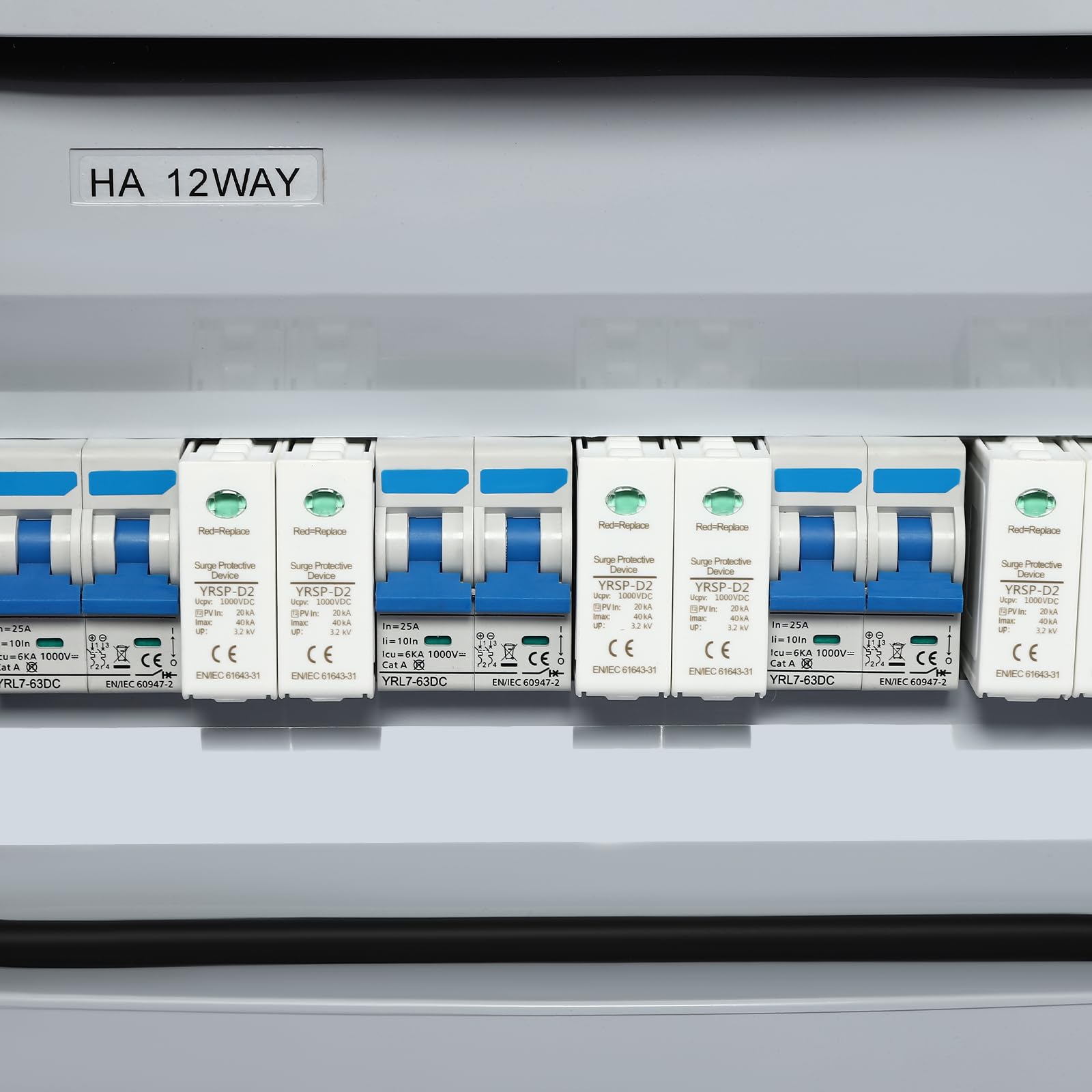 überspannungsschutz pv - 1000V, 25A, 3-String Solar PV Anschlusskasten, Solar-Kombinator-Box IP65 Leistungsstarke Funktionen für On-/Off-Grid-Solarpanelsystem