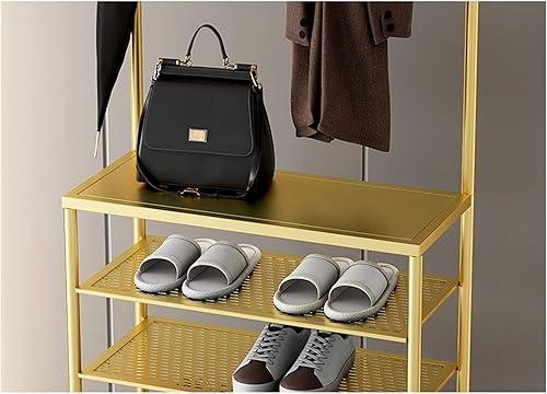 Miniatura 2 de HUHAORAN2021 Zapatero de 5 niveles para sala de estar, entrada, pasillo y guardarropa, fácil de montar, estantes de almacenamiento de metal de gran