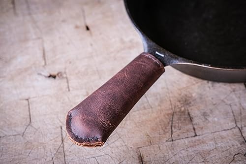 Miniatura 6 de Leather Cast Iron Pan Handle Cover - Made In USA (Standard 4.5")