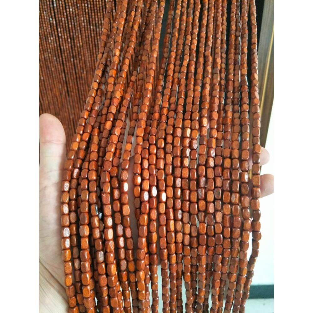 Rideaux de perles en bois massif de haute qualité pour séparateur de pièce élégant 90x185cm