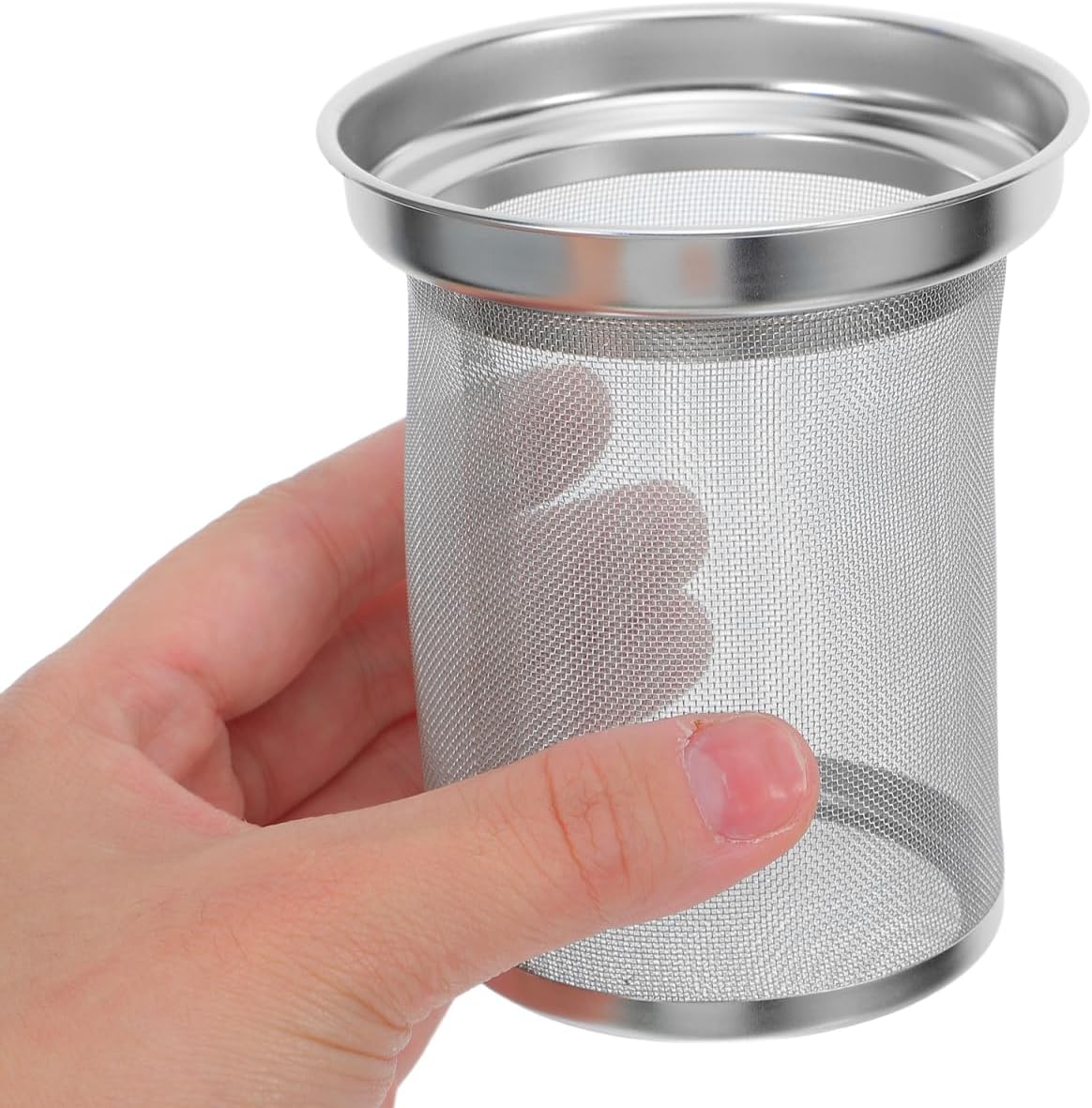 Kichvoe Stainless Steel Tea Infuser for Loose Leaf Tea Fine Mesh Filter Strainer Reusable Metal Teapot Infuser 3.58X3.18X3.18 Inches Home and Restaurant Brewing