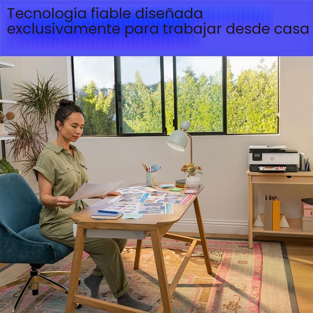 HP OfficeJet Pro 8135e 40Q47B, Impresora multifunción de inyección de Tinta A4 a Color, a Doble Cara automática, 20 ppm, Wi-Fi, Smart, 3 Meses de Tinta instantánea incluida, Gris