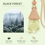 Car Air Freshener Diffuser Jasmine Cedar Breeze Scent 2 Pack, Hanging Air Freshener Diffuser Long Lasting Vent Clip, Automotive Air Fresheners Perfect for Birthday, Valentine's Day