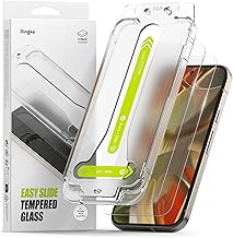 Ringke Easy Slide Tempered Glass (2 Pieces) Screen Protector Compatible with Pixel 9 Pro / 9, Shatterproof Tempered Glass Screen Protector with Easy Installation Tool
