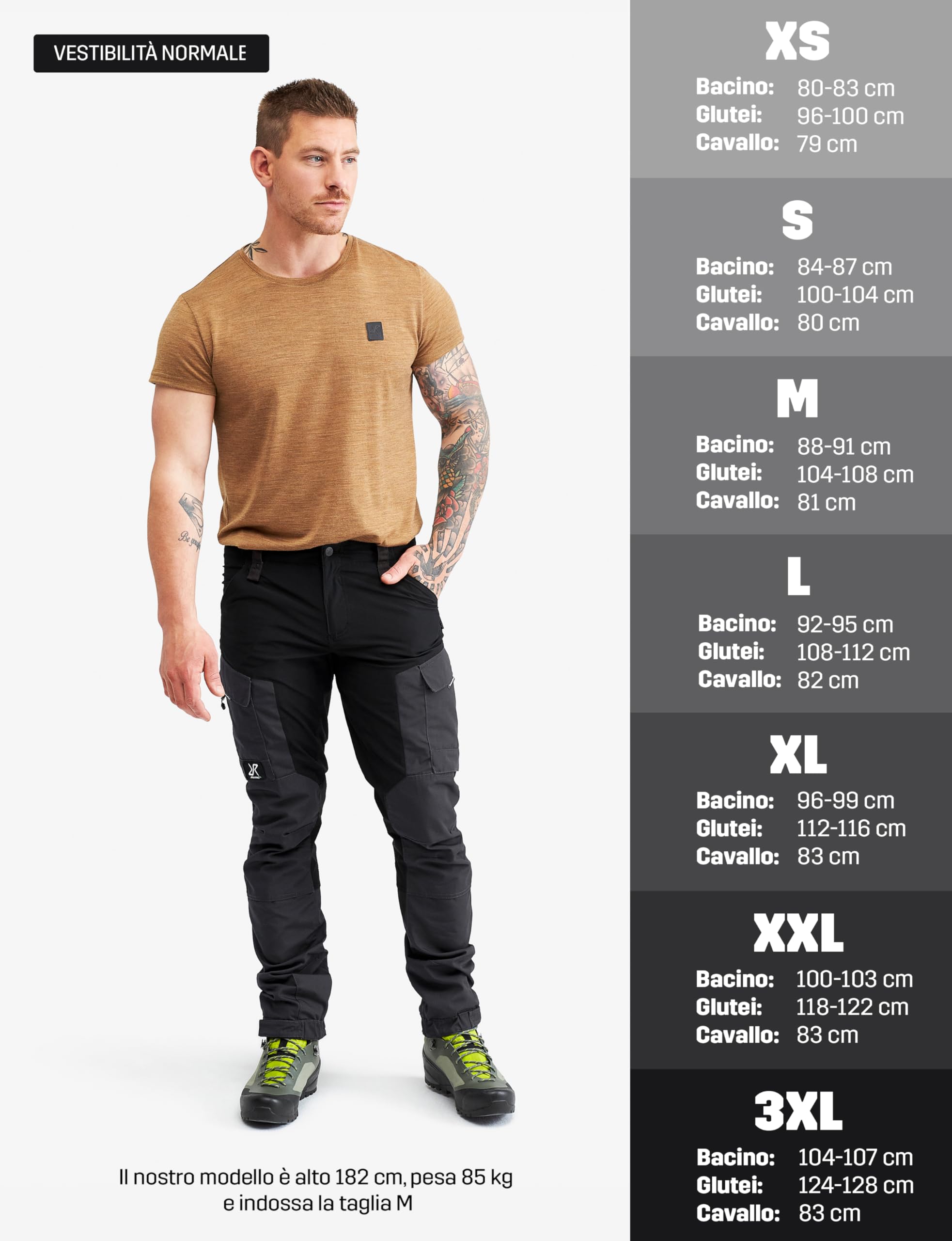 RevolutionRace RVRC GP Pants, Pantaloni da Uomo, durevoli per Trekking e Altre attività all'Aria Aperta