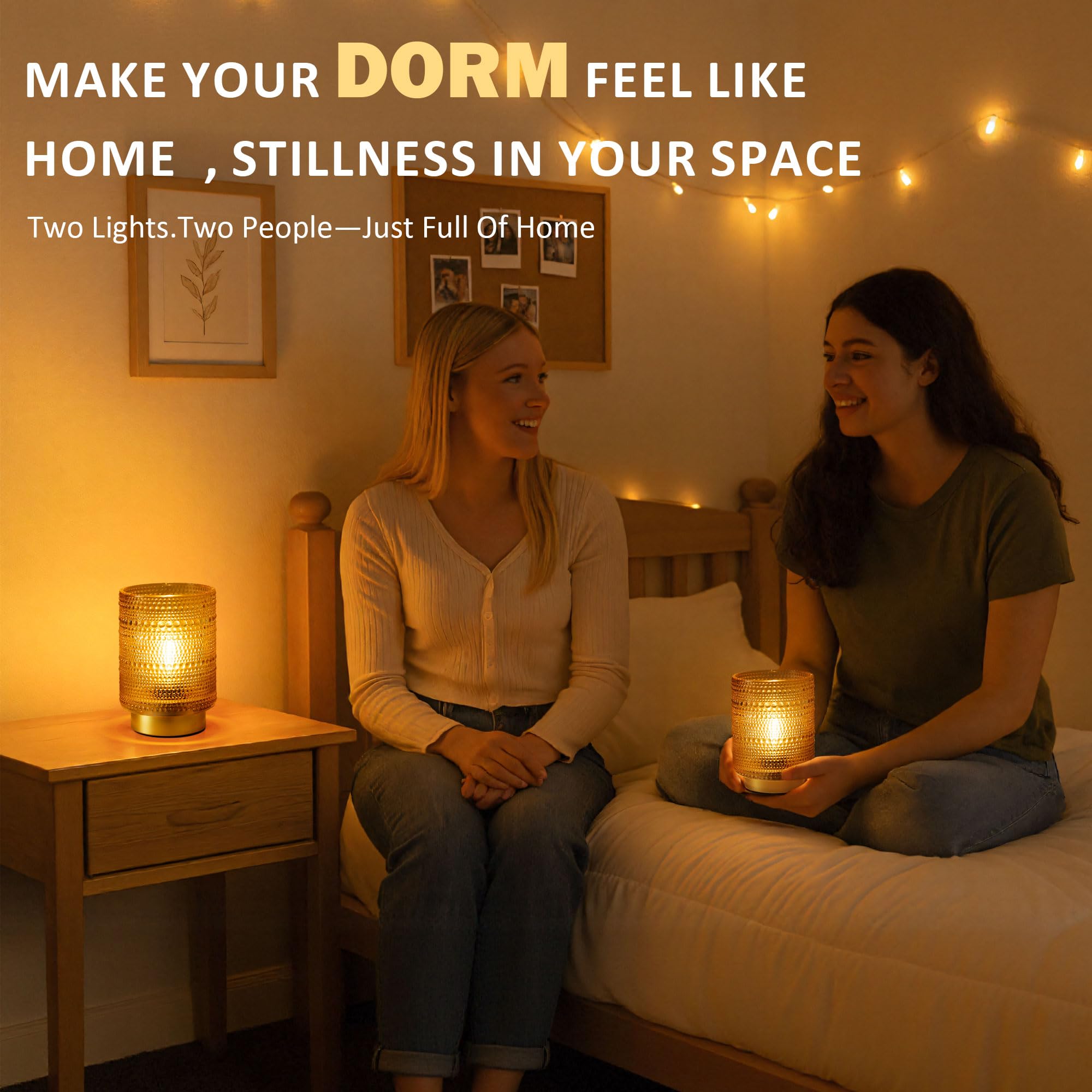 ULAROOM Batteriebetriebene Lampe mit Timer, schnurlose Tischlampen, Blasen-Design für Heimdekoration, tragbare kleine Lampe für Zimmer, dekorativ, Wohnzimmer, Schlafzimmer, 2 Stück