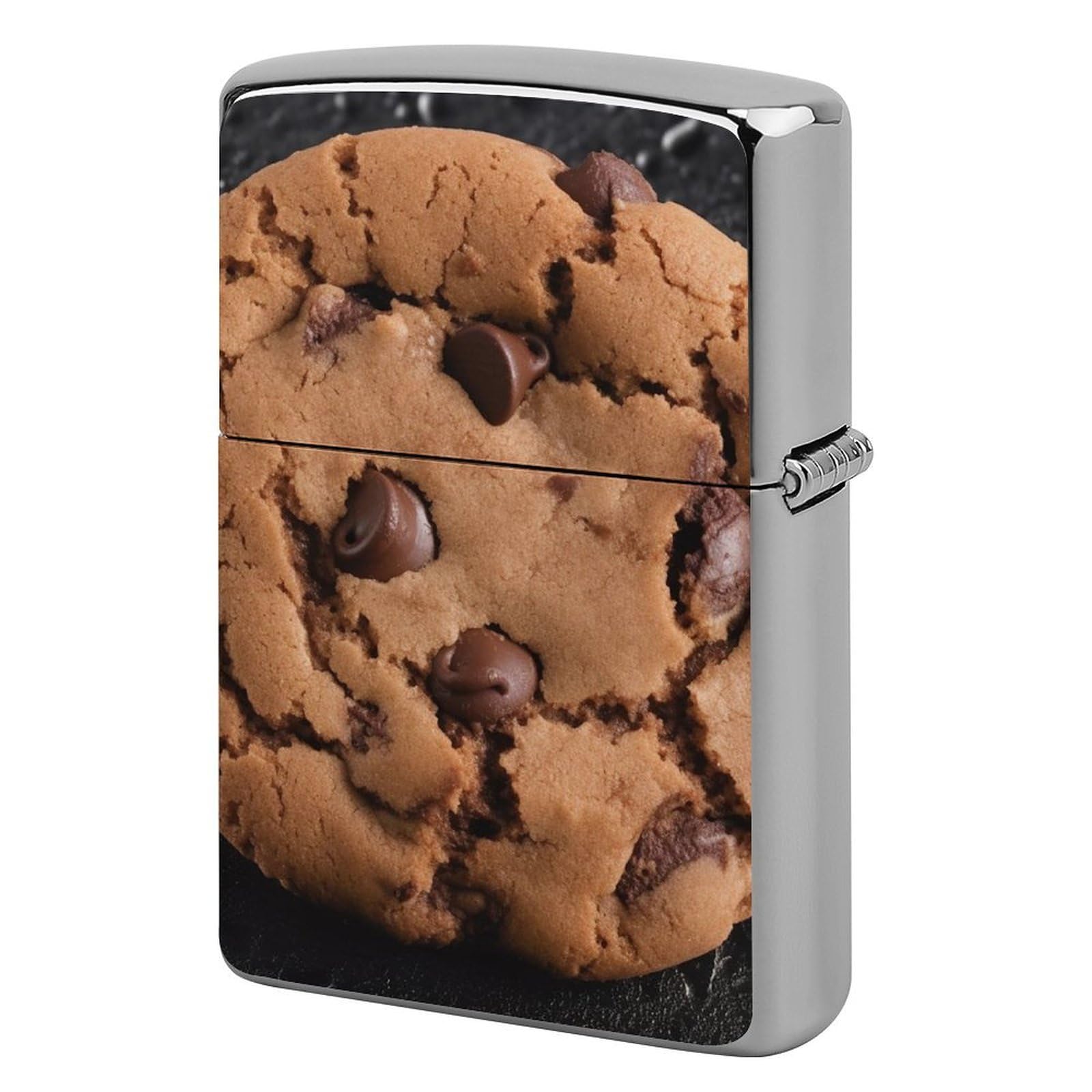 Chocolate Cookie Lighter Cover for Men, Personalized Lighter Case for Birthday Gift, Flip-Top Lighters Protective Cover, Portable Lighters Shell for Outdoor, Travel