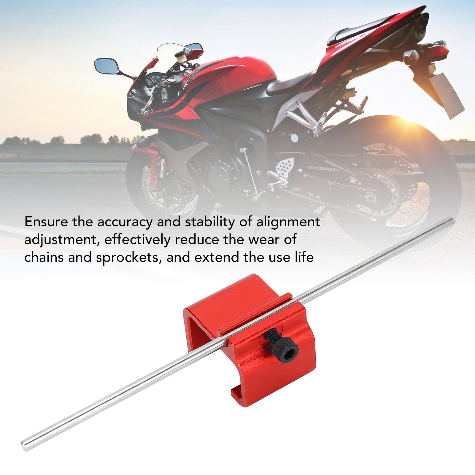 Outil D'alignement De Chaîne Adapté Aux Motos Et Aux VTT, Outil D'alignement Rapide Et Précis