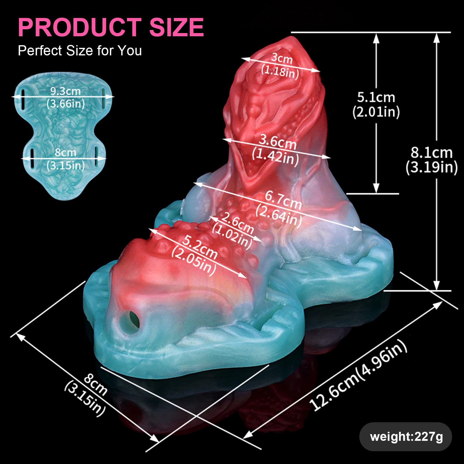 Strap-On Dildo Grinder Sex Toy for Women, Monster Thick Dildo Pillow Clitoral Stimulator Grinding Sex Toy, Fantasy Anal Dildos Nipple G Spot Stimulator Adult Sex Toys & Games for Lesbian and Couples