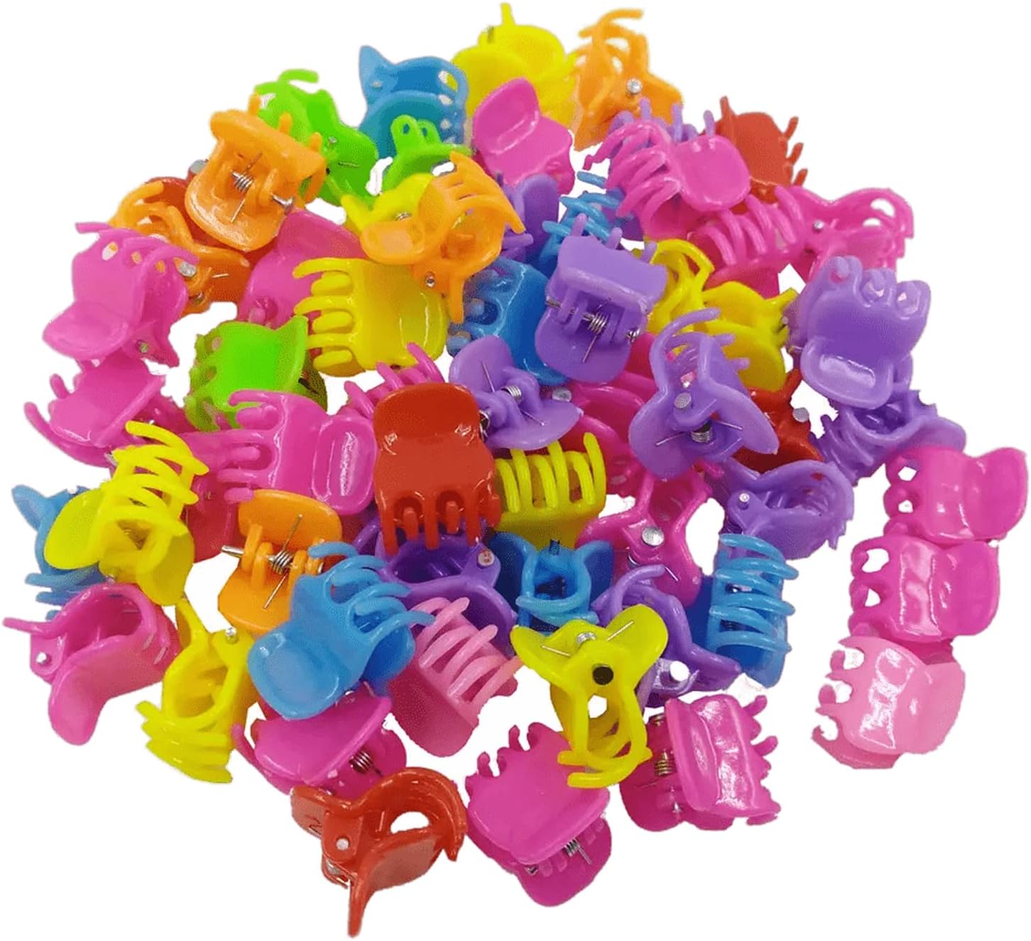 Soika® Baby Claw Clip | Baby Clutcher | Colorful Baby Hair Clips Plastic Hair Clamps Mini Hair Pins Multicolor Pack of 50