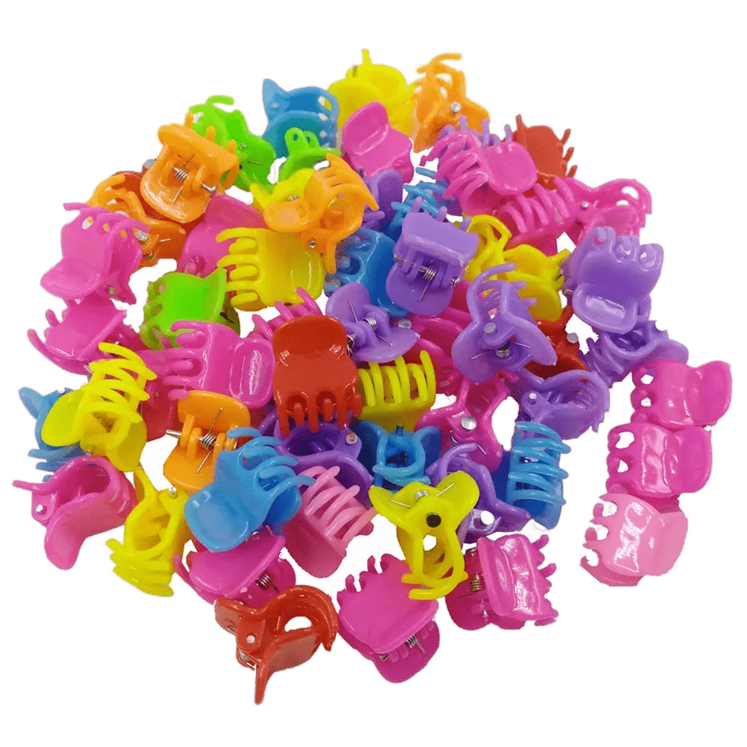 Soika® Baby Claw Clip | Baby Clutcher | Colorful Baby Hair Clips Plastic Hair Clamps Mini Hair Pins Multicolor Pack of 50