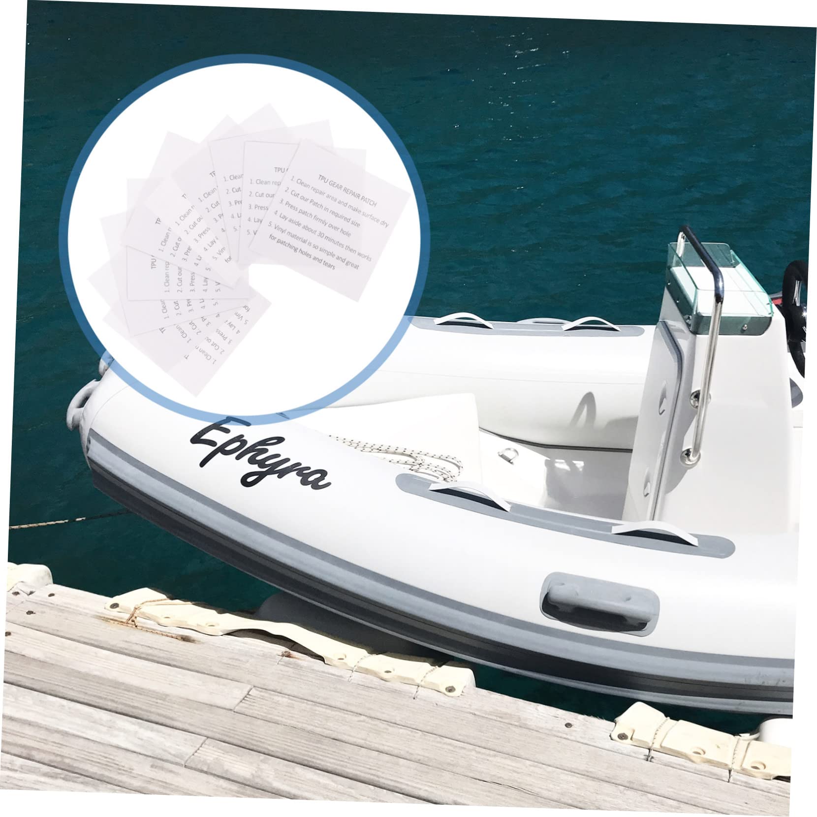 100stücke Tpu Reparaturflicken Für Schwimmringe Und Aufblasbare Selbstklebende Wasserdichte Patches Für Zelt Luftmatratze Kajak Und Für Schnelle Zuverlässige Reparaturen