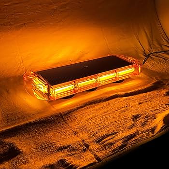 Amazon.co.jp: 道路維持管理車両用 黄色灯 12V 24V LED回転灯 ラウンド