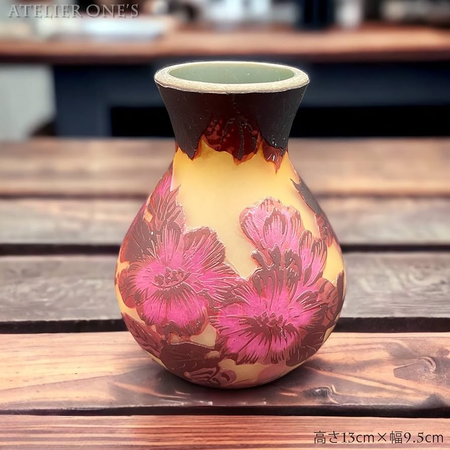 Amazon.co.jp: 【証明書付】高さ13cm 幅9.5cm 【希少】 エミールガレ Amazon.co.jp: 【証明書付】高さ13cm 幅9.5cm 【希少】 エミールガレ