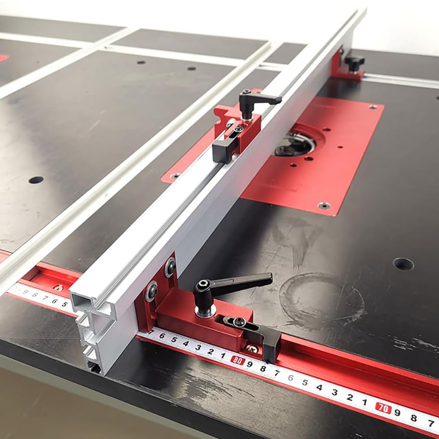 Rail à Onglet En T Type 75 En Aluminium - Longueur 300 à 600 Mm - Pour Scie à Table, CNC, Toupie, Serrage Bord Droit