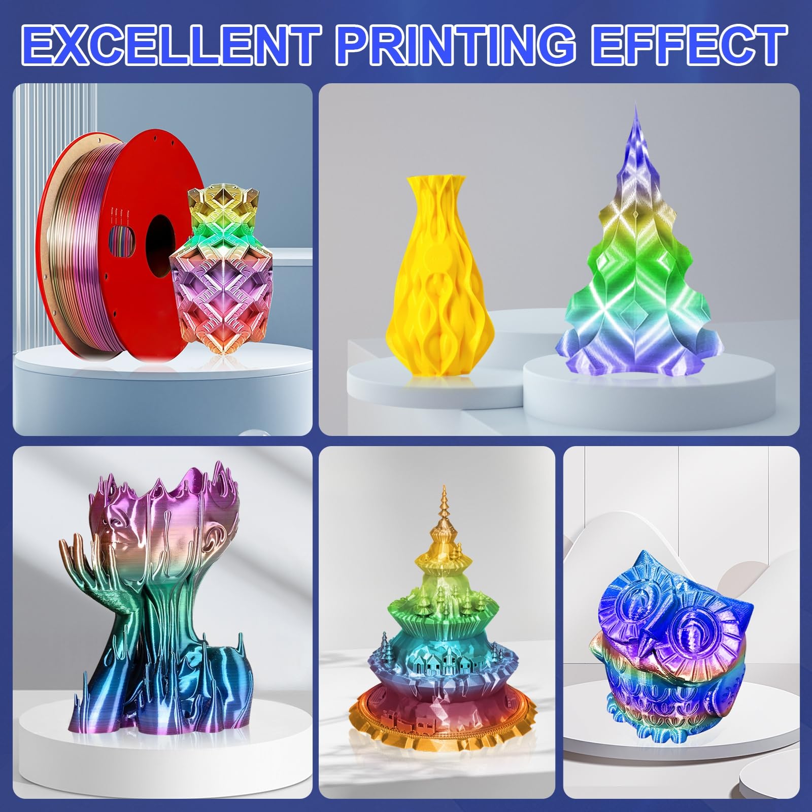 A1 Mini/A1 Hotend Druckkopf Hot End Kit Extruder Hochtemperatur 0,4mm gehärtete Stahldüse Ersatz mit Silikon Abdeckung Socke, Reinigungsnadel, Pinzette usw für Bambu Labor 3D Drucker Zubehör 33 Stück