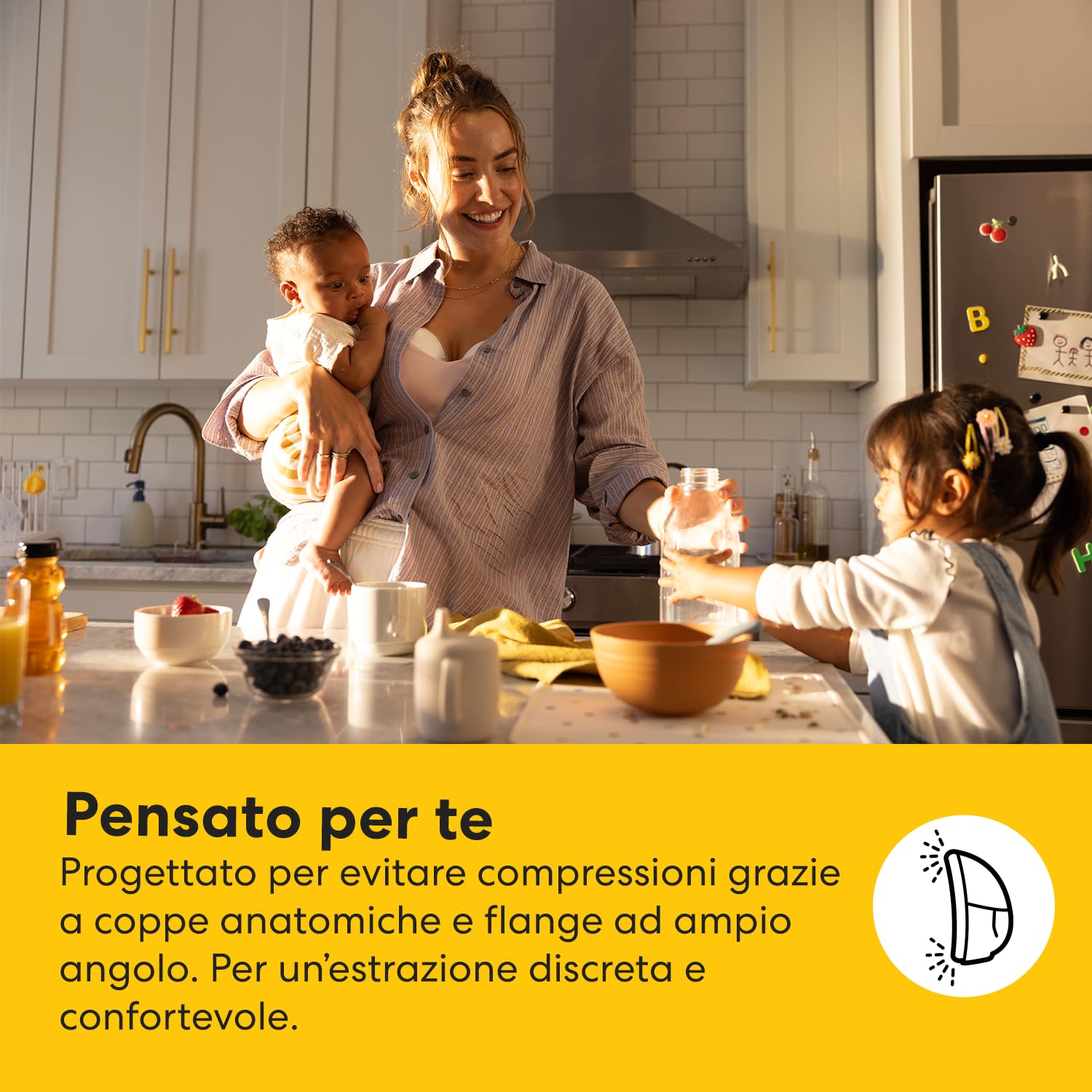 Medela Motion InBra Tiralatte elettrico indossabile + Borsa per la Conservazione – Altamente efficiente, progettato per garantire prestazioni affidabili e massimo comfort. Facile da usare e discreto
